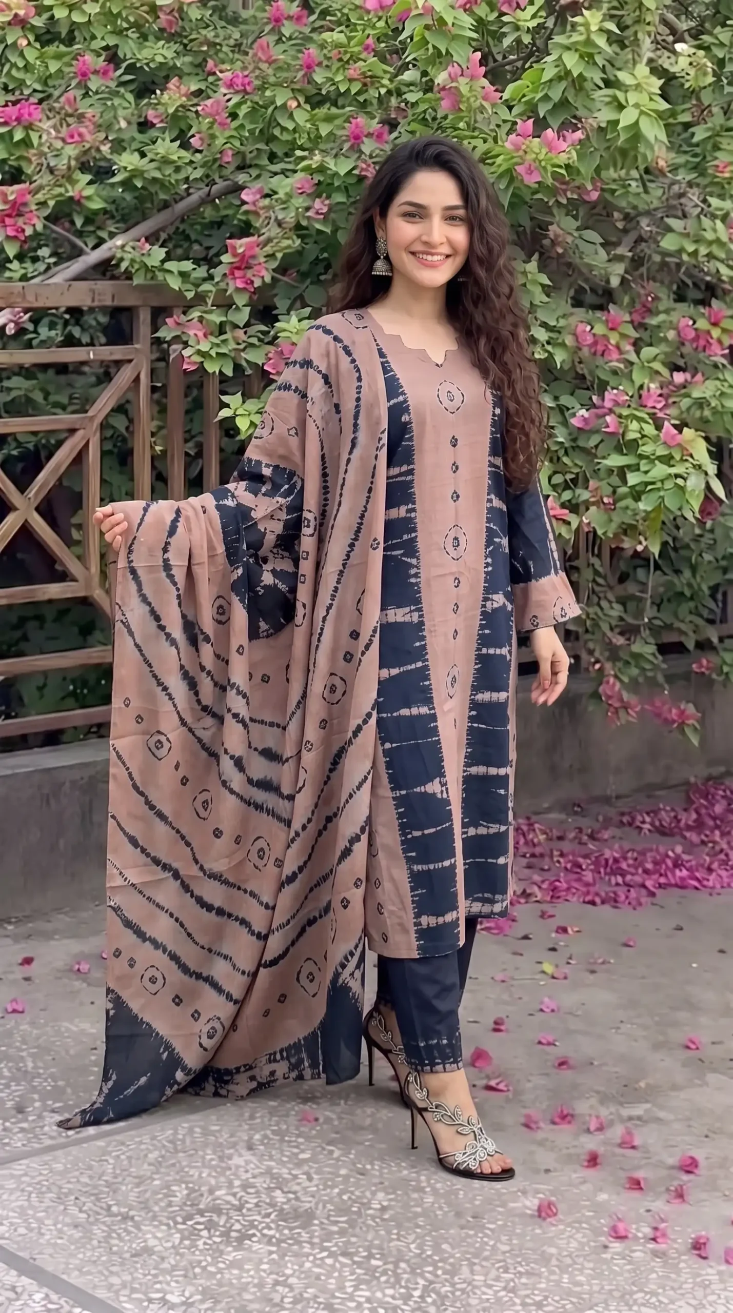 Brown Dream- Unstitched 3pcs - Image 4